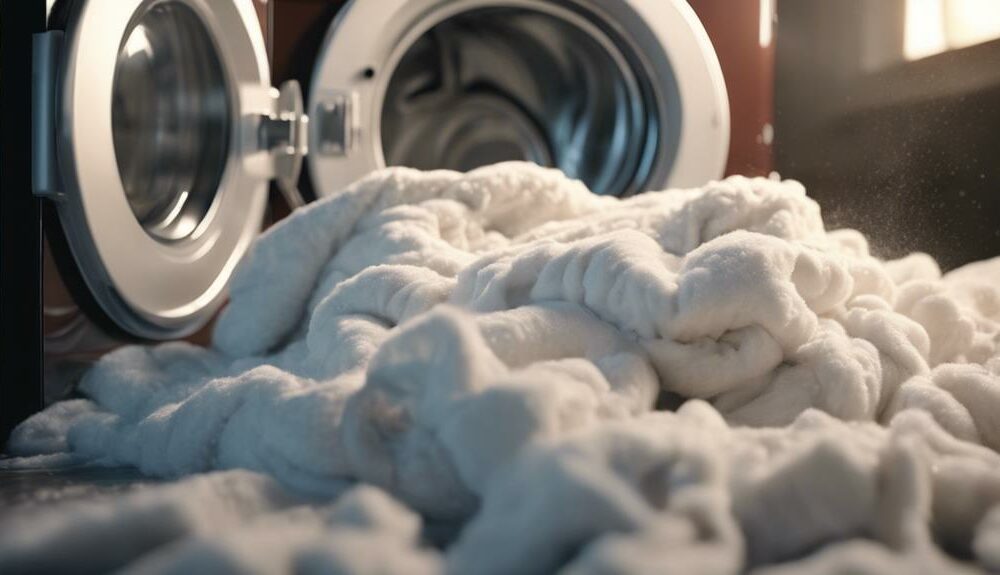 washing comforter in front loader