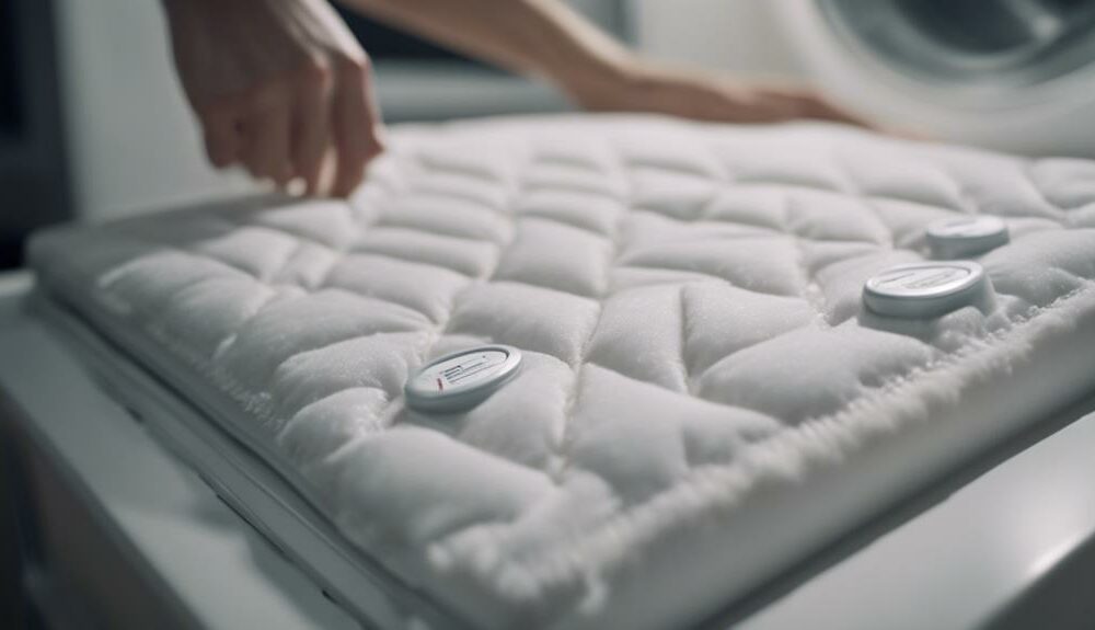 washing heated mattress pad