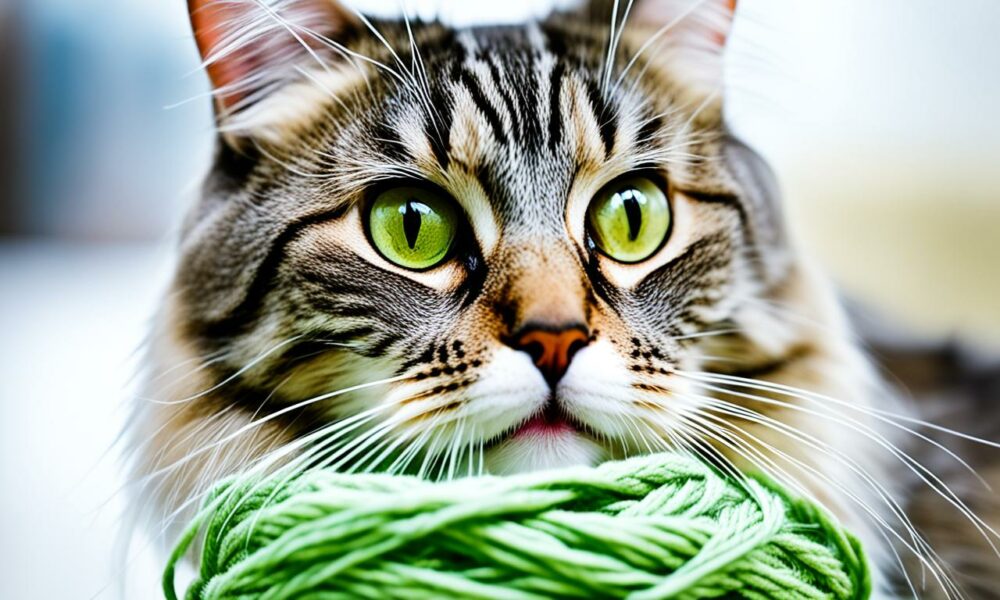 what happened to the cat who swallowed a ball of yarn
