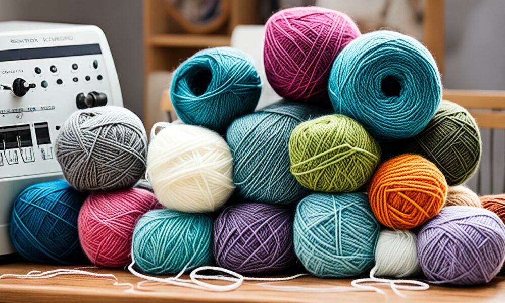 what yarn is best for sentro knitting machine