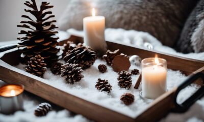 winter tray decoration tutorial