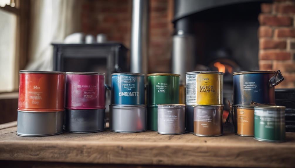 wood stove paint options