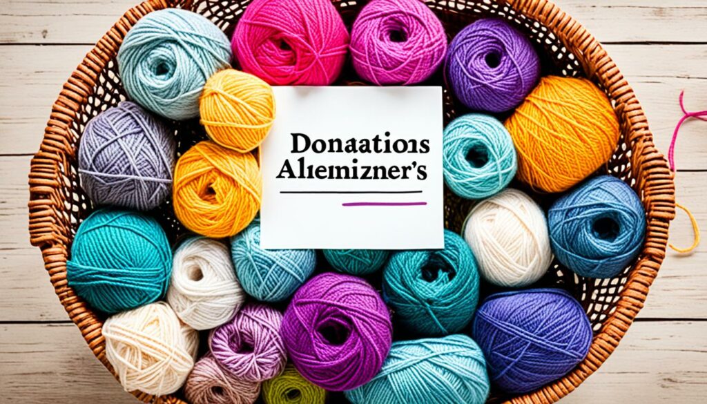 yarn donations for Alzheimer's patients