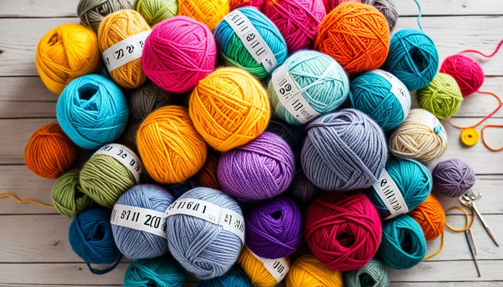 yarn quantities for crochet projects