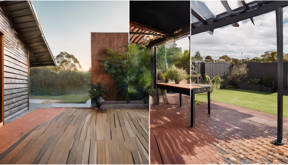 alfresco roof material choices