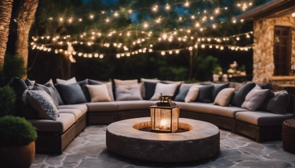 cozy outdoor fire pit