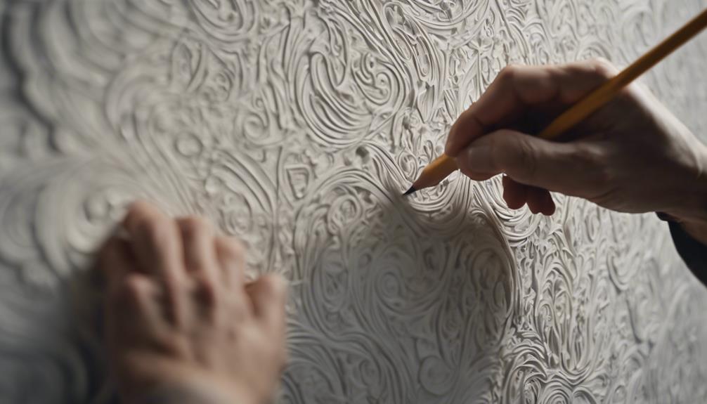 designing patterns on plaster