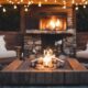 enhance outdoor ambiance with fireplaces