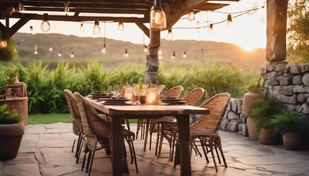 enhance outdoor dining experience
