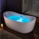 luxurious bathtub with jets