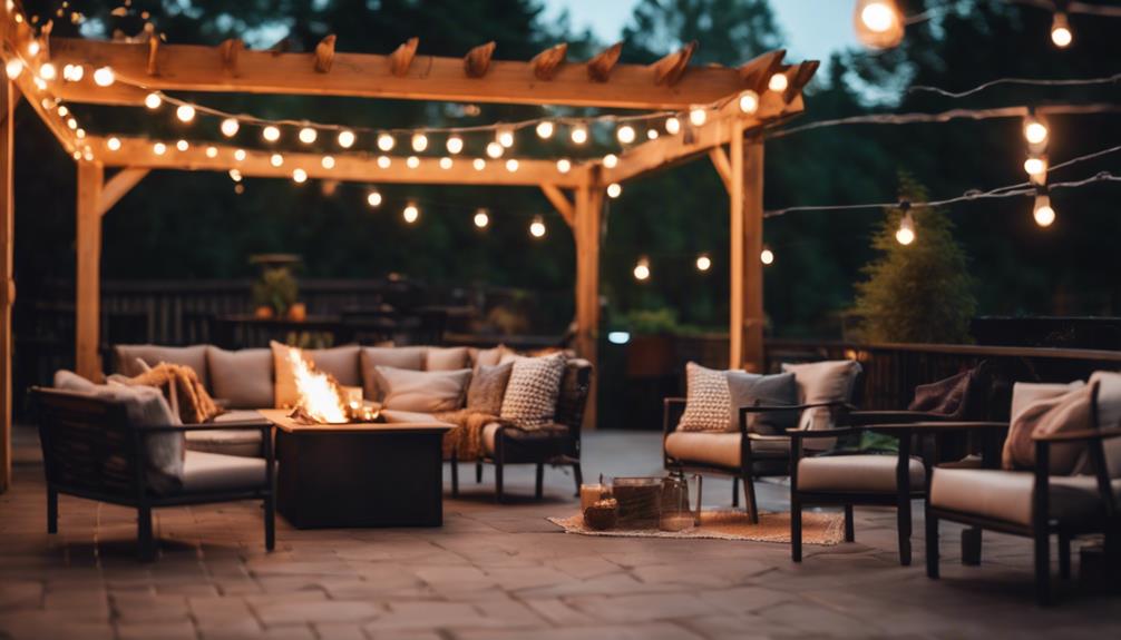 outdoor dining space options