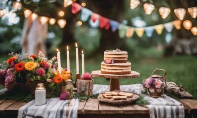 outdoor gatherings with delicious cakes