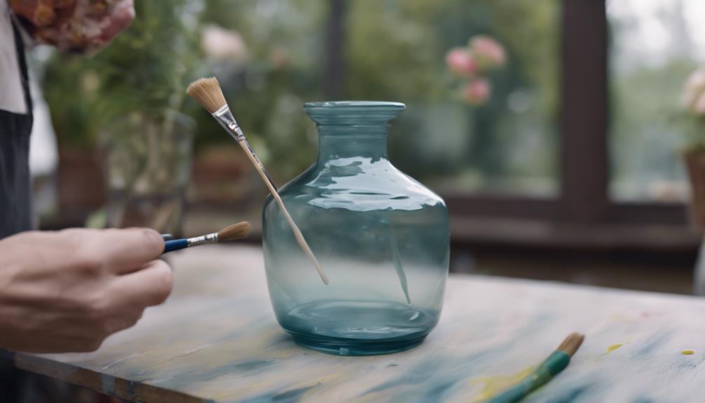 painting glass with frenchic