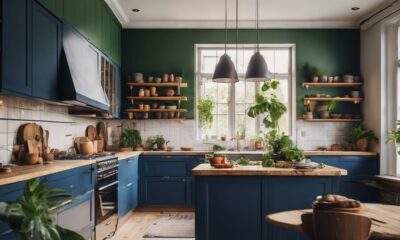 colorful scandinavian kitchen design