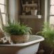 cottagecore bathroom natural styling