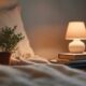 cozy aesthetic bedside lighting