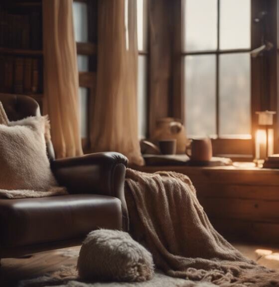 cozy country reading nook