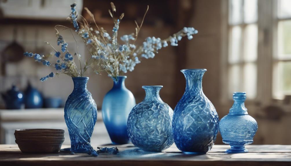 elegant french glass vases