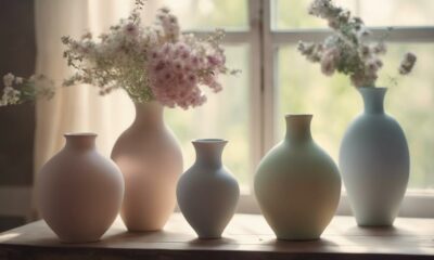 elegant vases enhance decor