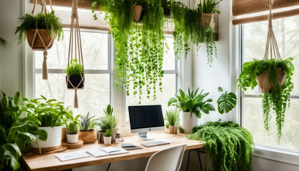 indoor plants for cottagecore home office