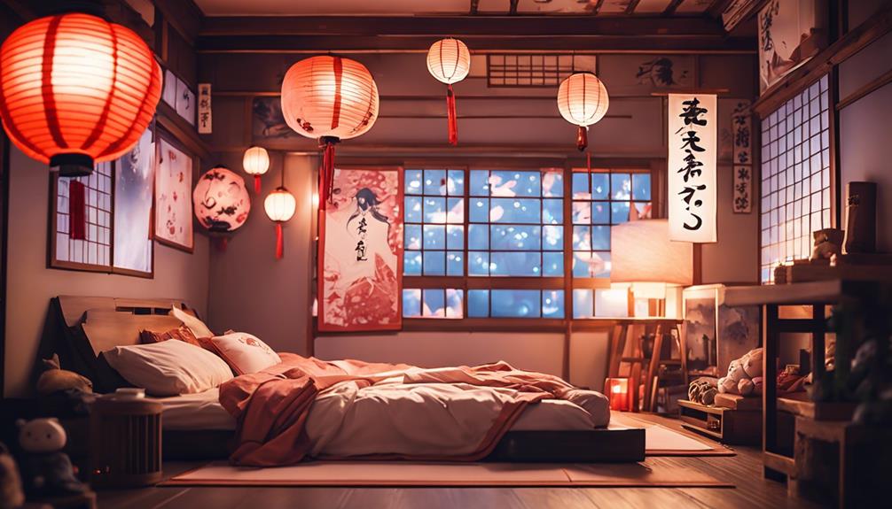 japanese inspired anime room decor