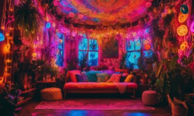 psychedelic aesthetic room decor