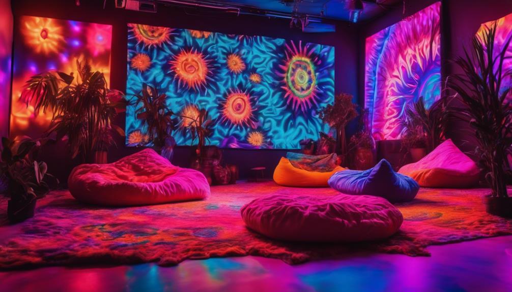 psychedelic room aesthetic decor