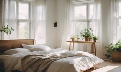 scandinavian bedroom window treatments