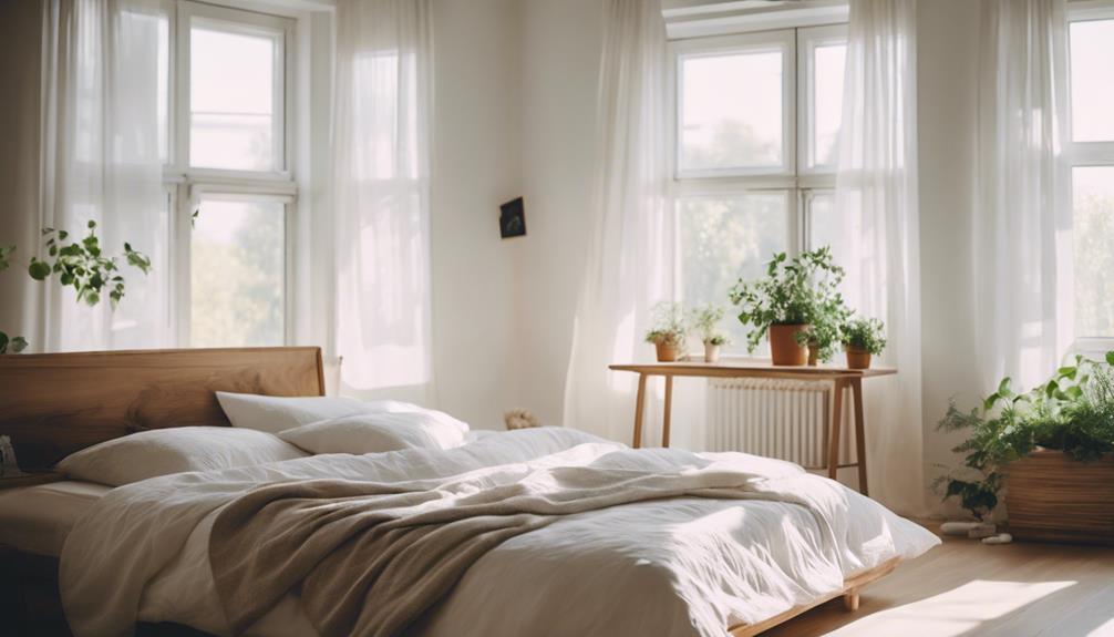 scandinavian bedroom window treatments