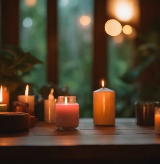 stylish ambiance with candles