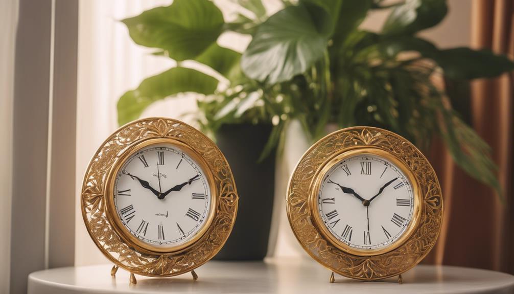 stylish clocks enhance decor