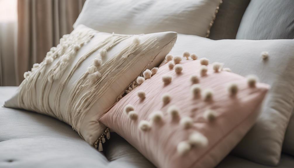 stylish tasseled pillow decor