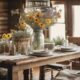 subtle country dining decor