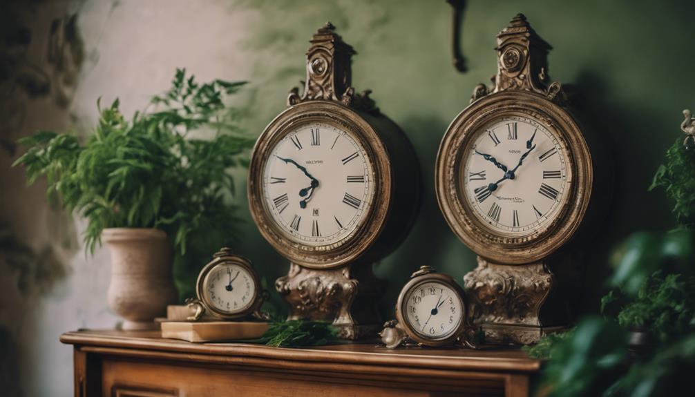 timeless aesthetic clock decor