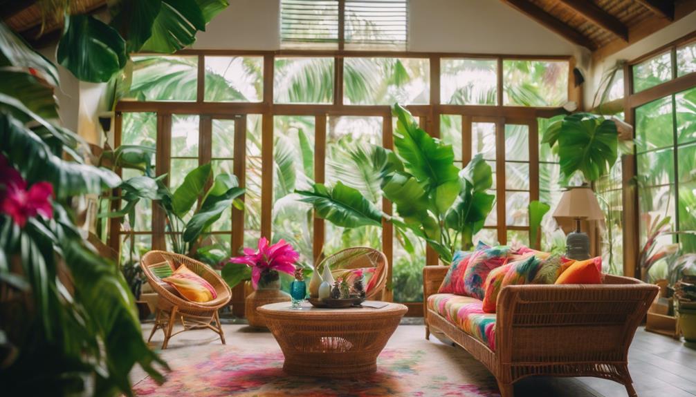 tropical paradise room decor