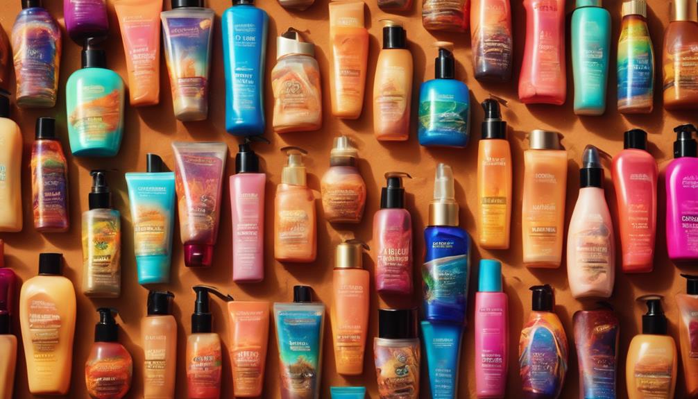 varieties of tanning products