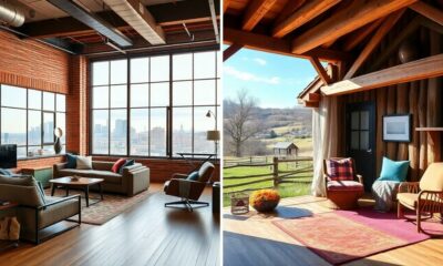 urban versus rural interiors