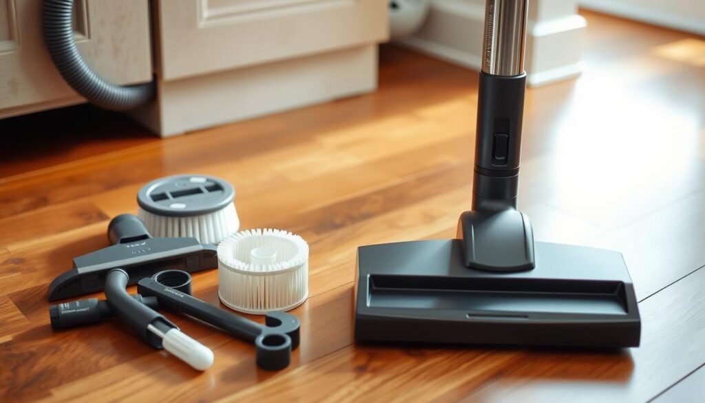 Vacuum cleaner maintenance for hardwood floors