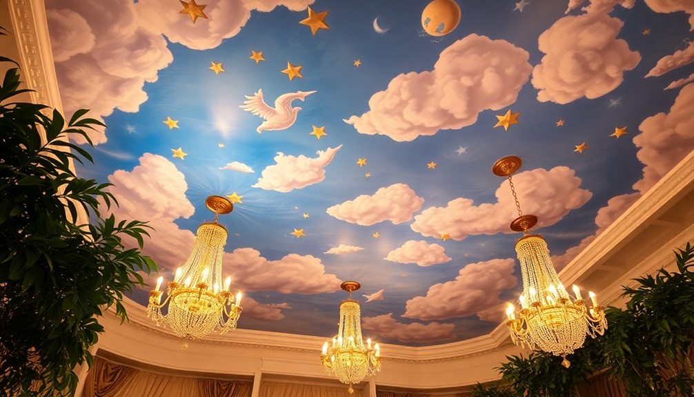 decorative architectural ceiling features