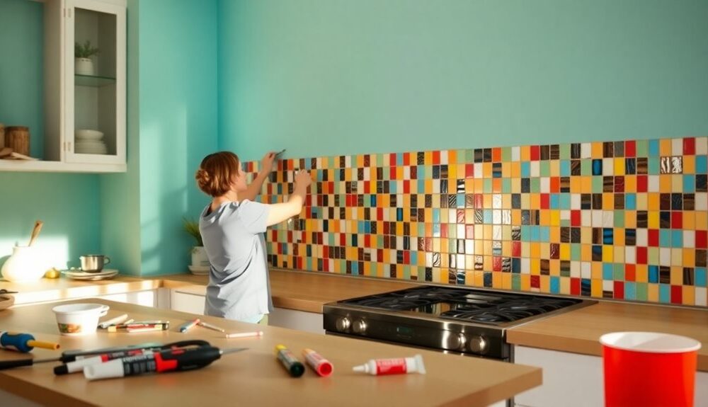 diy kitchen backsplash success