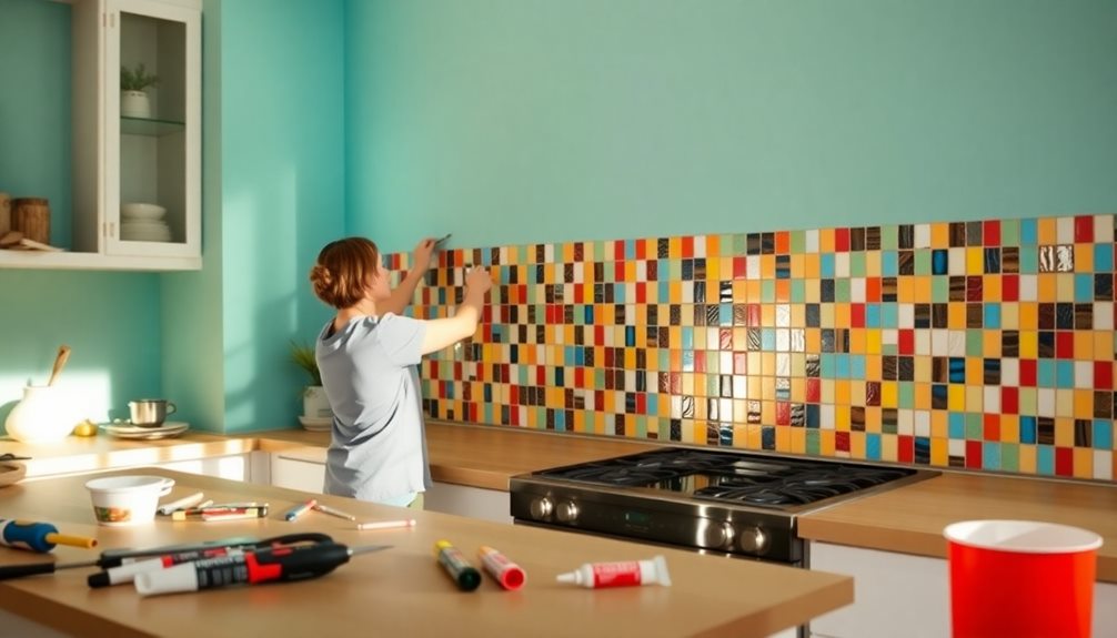 diy kitchen backsplash success