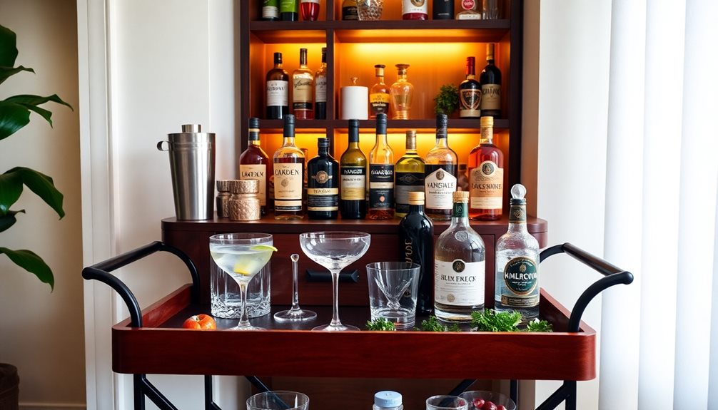 essential home bar setup