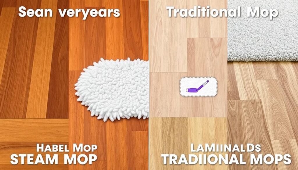 floor types compatibility with steam mops and traditional mops