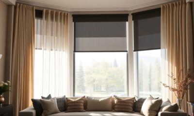 layered window treatment styles