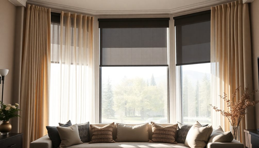 layered window treatment styles