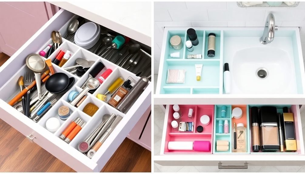 organize drawers room by room