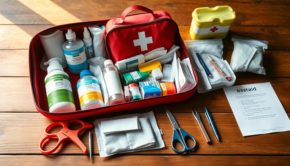 regularly check first aid