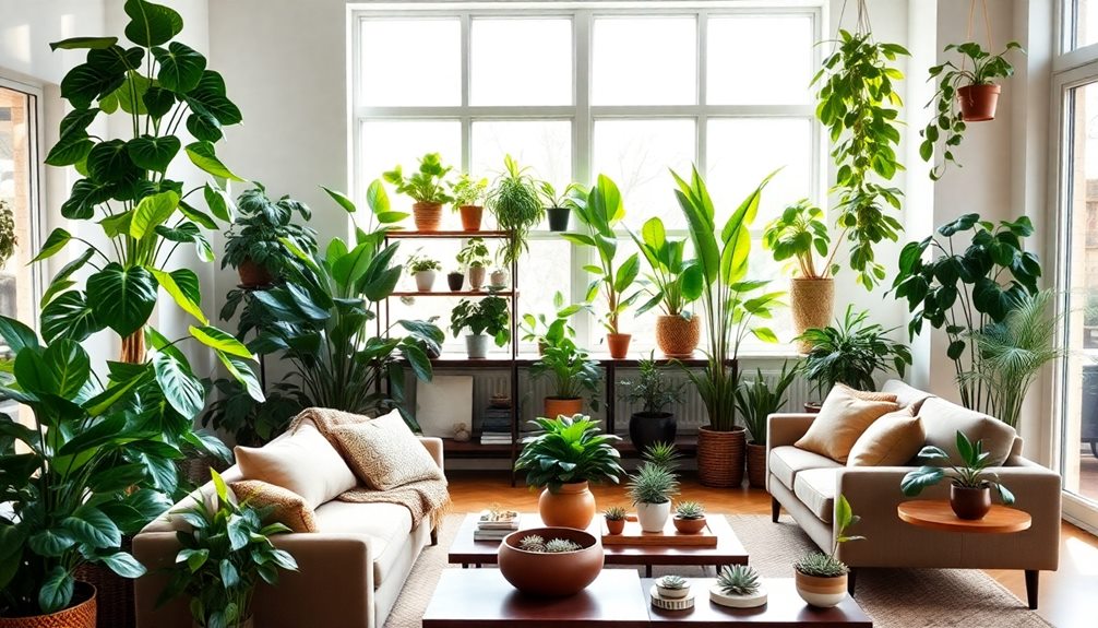 stylish indoor plant arrangements