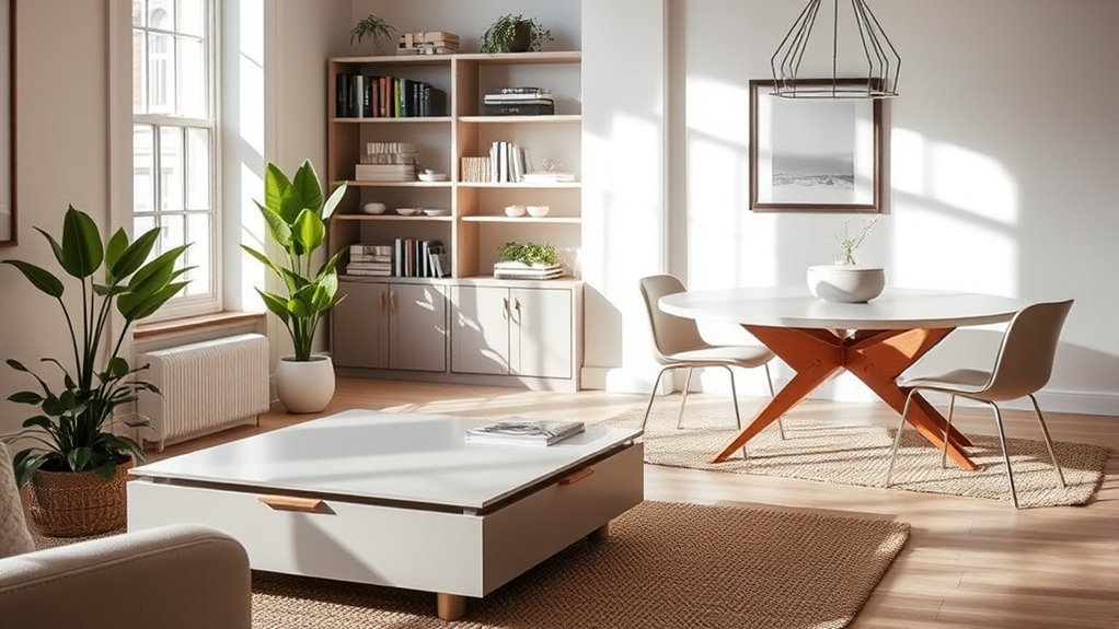 clever storage maximizes space