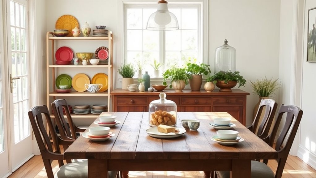 creative dishware display ideas